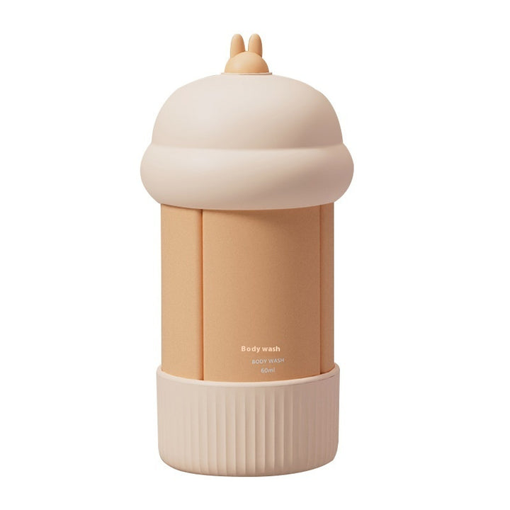 Portable washing and care packaging extrusion type packaging bottle