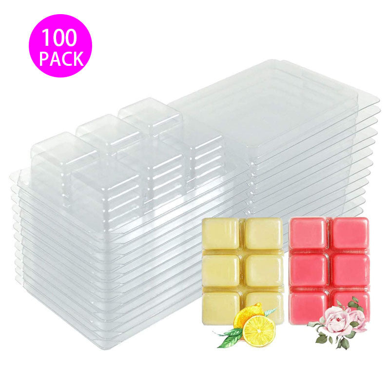 100 Pcs PVC Packaging Box Plastic  Blister Packaging Transparent Packaging
