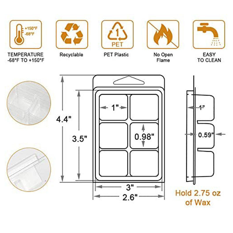100 Pcs PVC Packaging Box Plastic  Blister Packaging Transparent Packaging