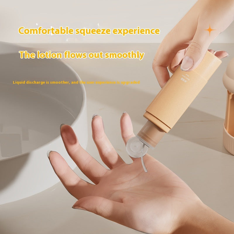 Portable washing and care packaging extrusion type packaging bottle