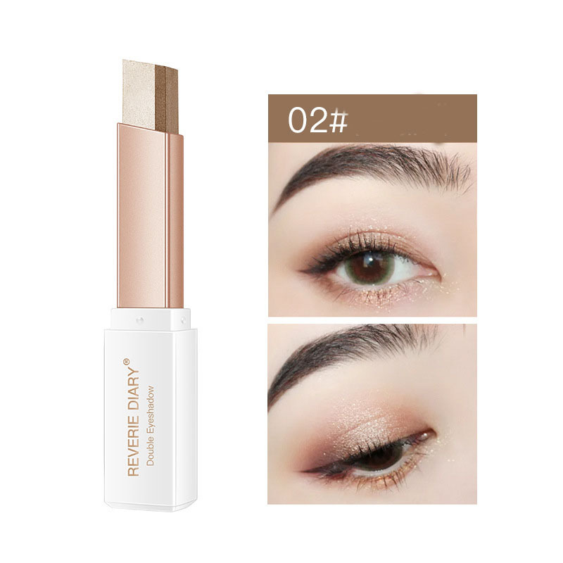 Lazy Eyeshadow Stick Stereo Gradient Shimmer Double Color Eye Shadow Pen Waterproof Easy To Wear Eyeshadow - Image 7