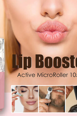 3 In 1 Lip Care Roller Needle Roller Lip Roller Beard Growth Roller Beard Hair Growth Roller Beard Treatment & Serum Applicant