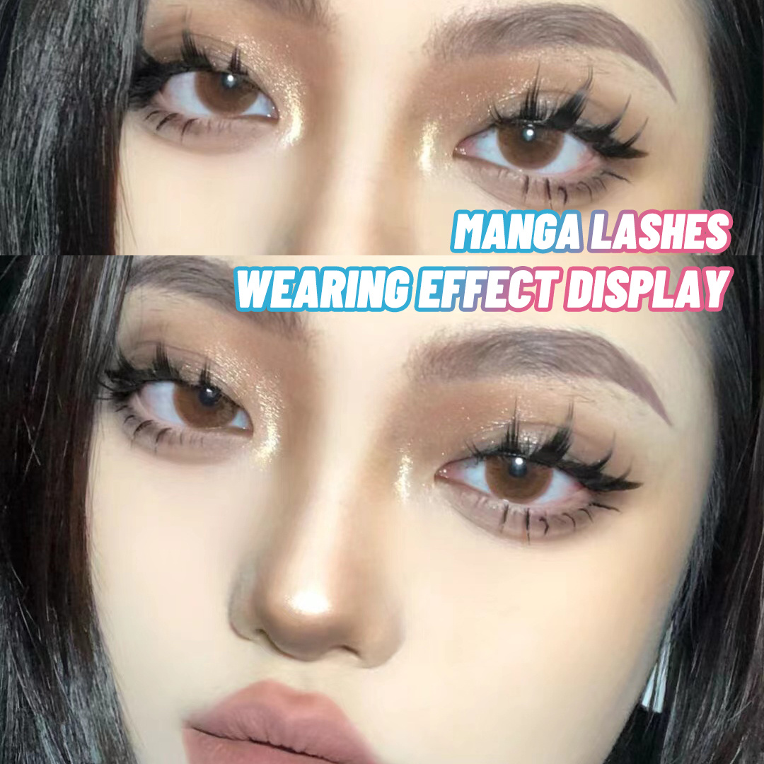 5 Pairs Manga Lashes New Arrival Anime Cosplay Natural Wispy Korean Makeup Artificial False Eyelashes - Image 4
