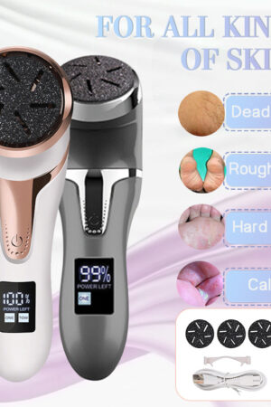 LCD Digital Display Electric Vacuum Cleaner Foot Scrubber Exfoliating Pedicure Beauty Supplies Gadgets