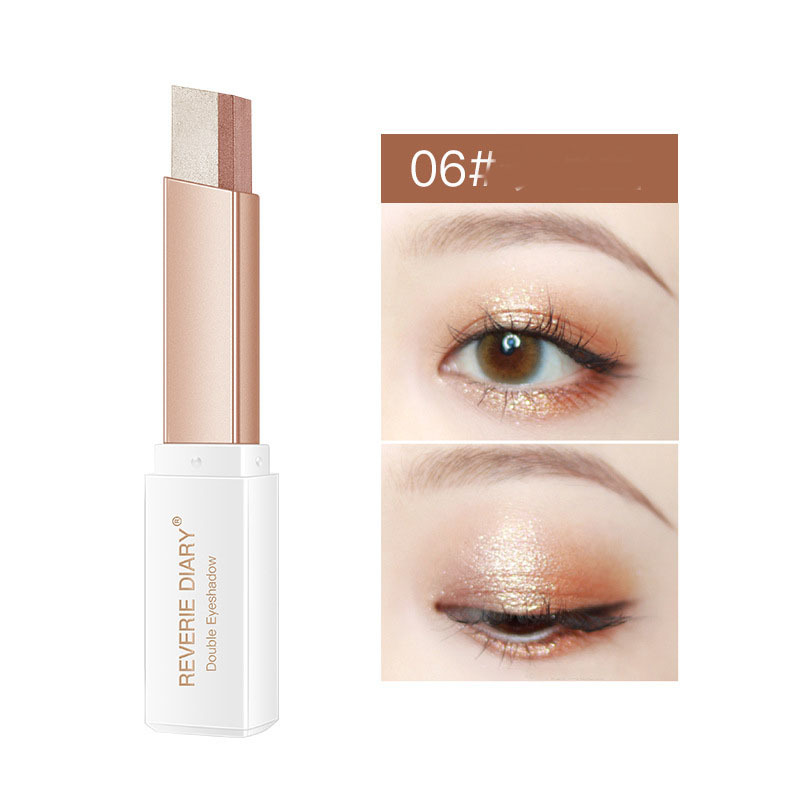 Lazy Eyeshadow Stick Stereo Gradient Shimmer Double Color Eye Shadow Pen Waterproof Easy To Wear Eyeshadow - Image 9