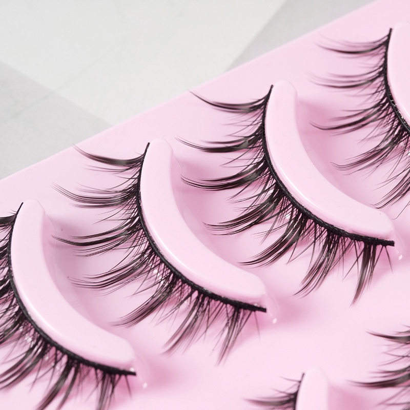 5 Pairs Manga Lashes New Arrival Anime Cosplay Natural Wispy Korean Makeup Artificial False Eyelashes - Image 7