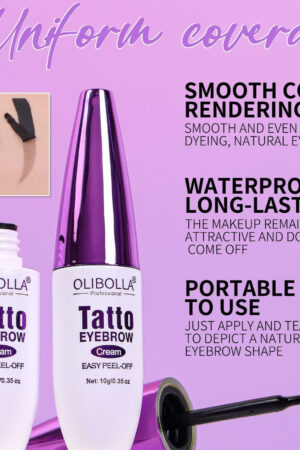 Durable Waterproof Colorfast Semi-permanent Brow Cream