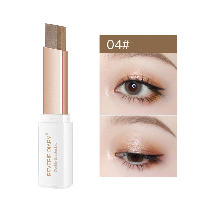 Lazy Eyeshadow Stick Stereo Gradient Shimmer Double Color Eye Shadow Pen Waterproof Easy To Wear Eyeshadow - Image 5